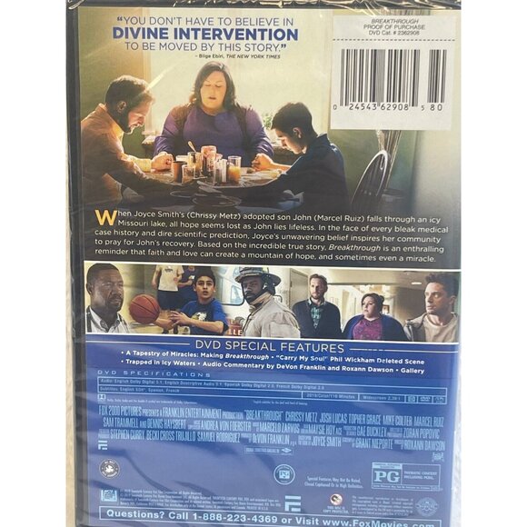 Based on the Impossible True Story Breakthrough DVD Chrissy Metz‎ Josh Lucas - Picture 3 of 5